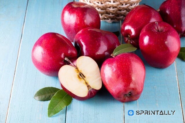 red apples