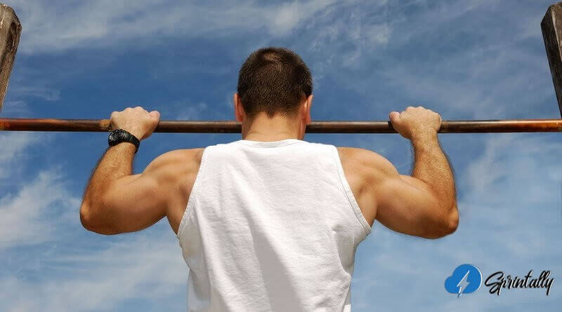 Negative pull-UPS on the bar