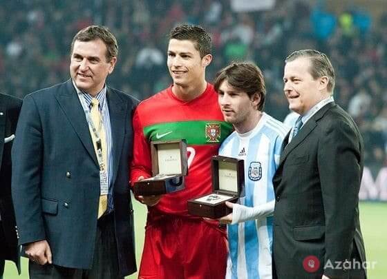 Lionel Messi and Cristiano Ronaldo rivals on the field