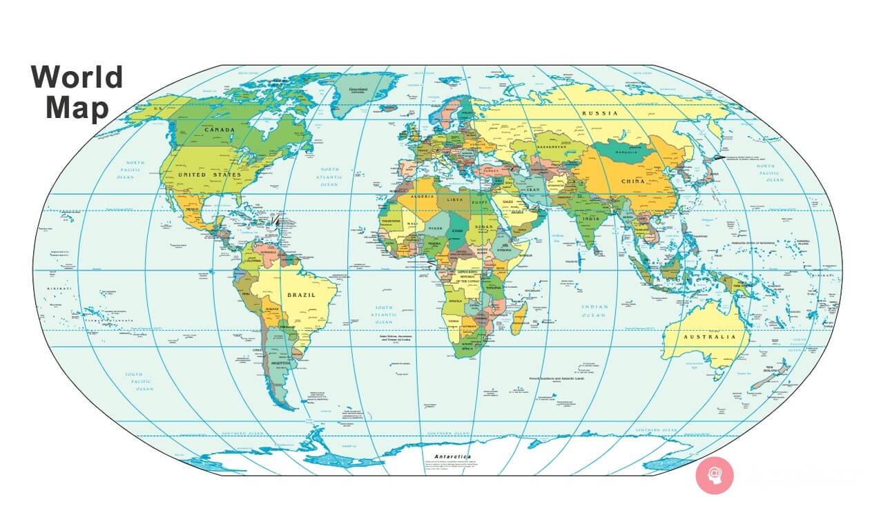 world map