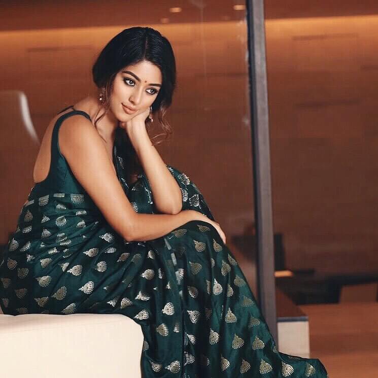 Anu Emmanuel In Green Saree