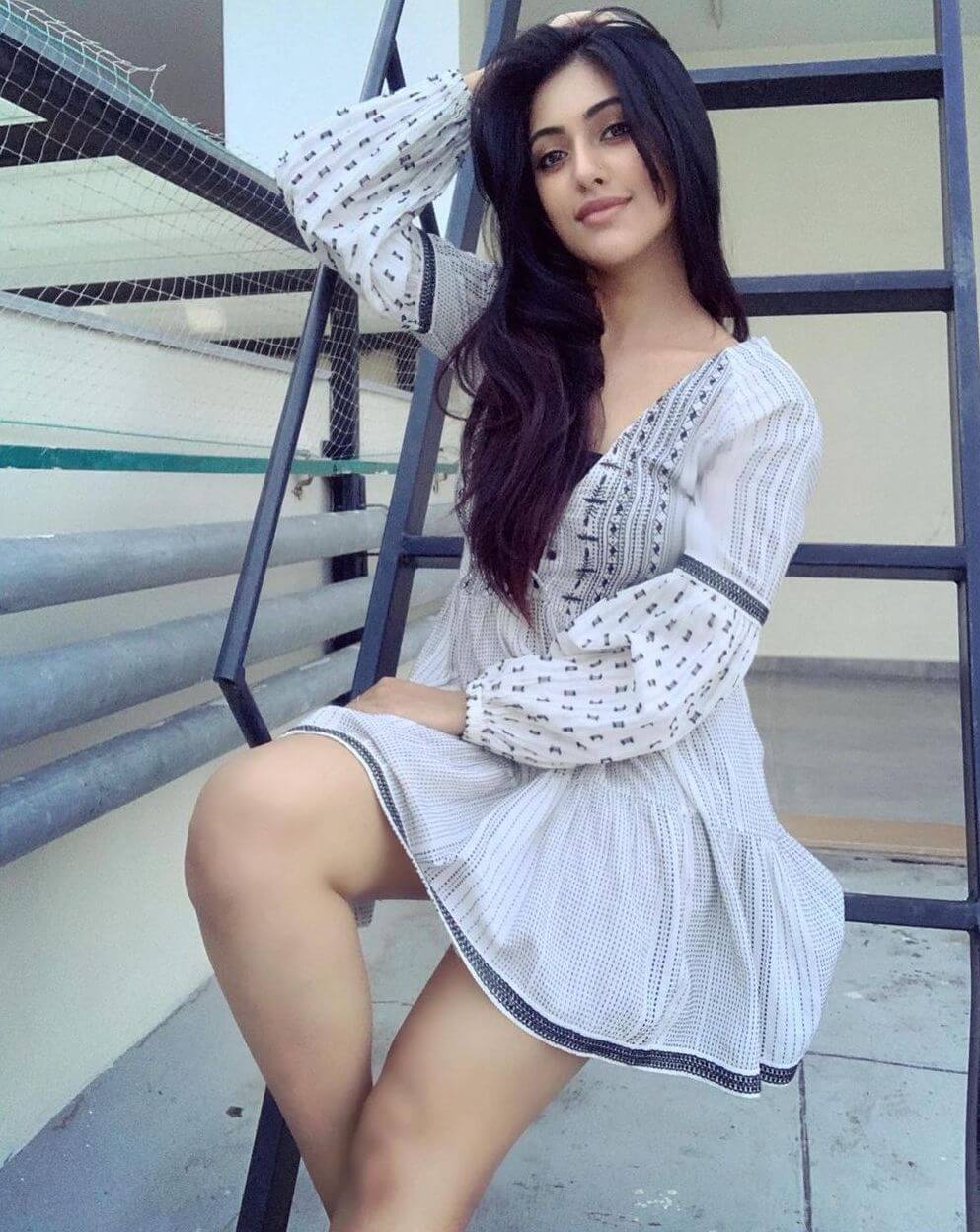 Anu Emmanuel In White Frock