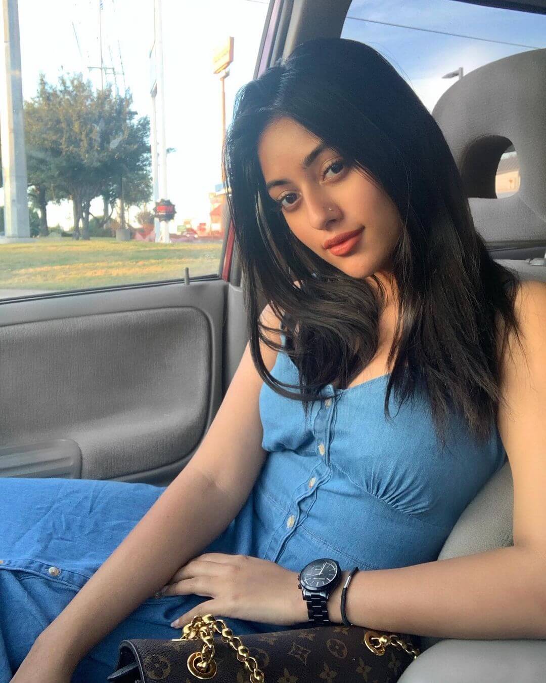 Anu Emmanuel On Blue Dress