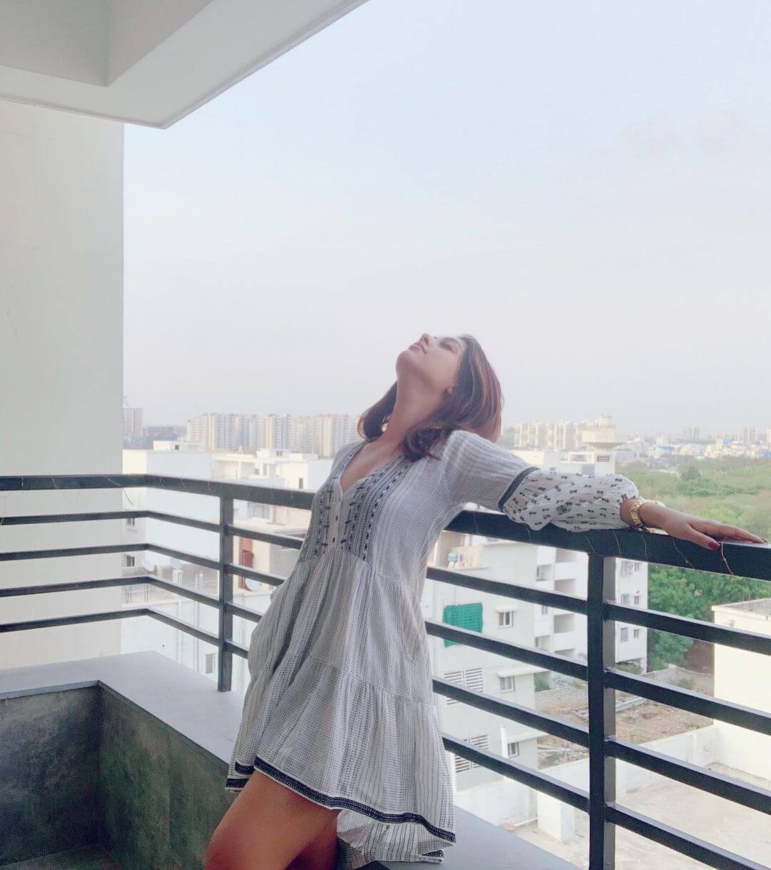 Anu Emmanuel On Balcony