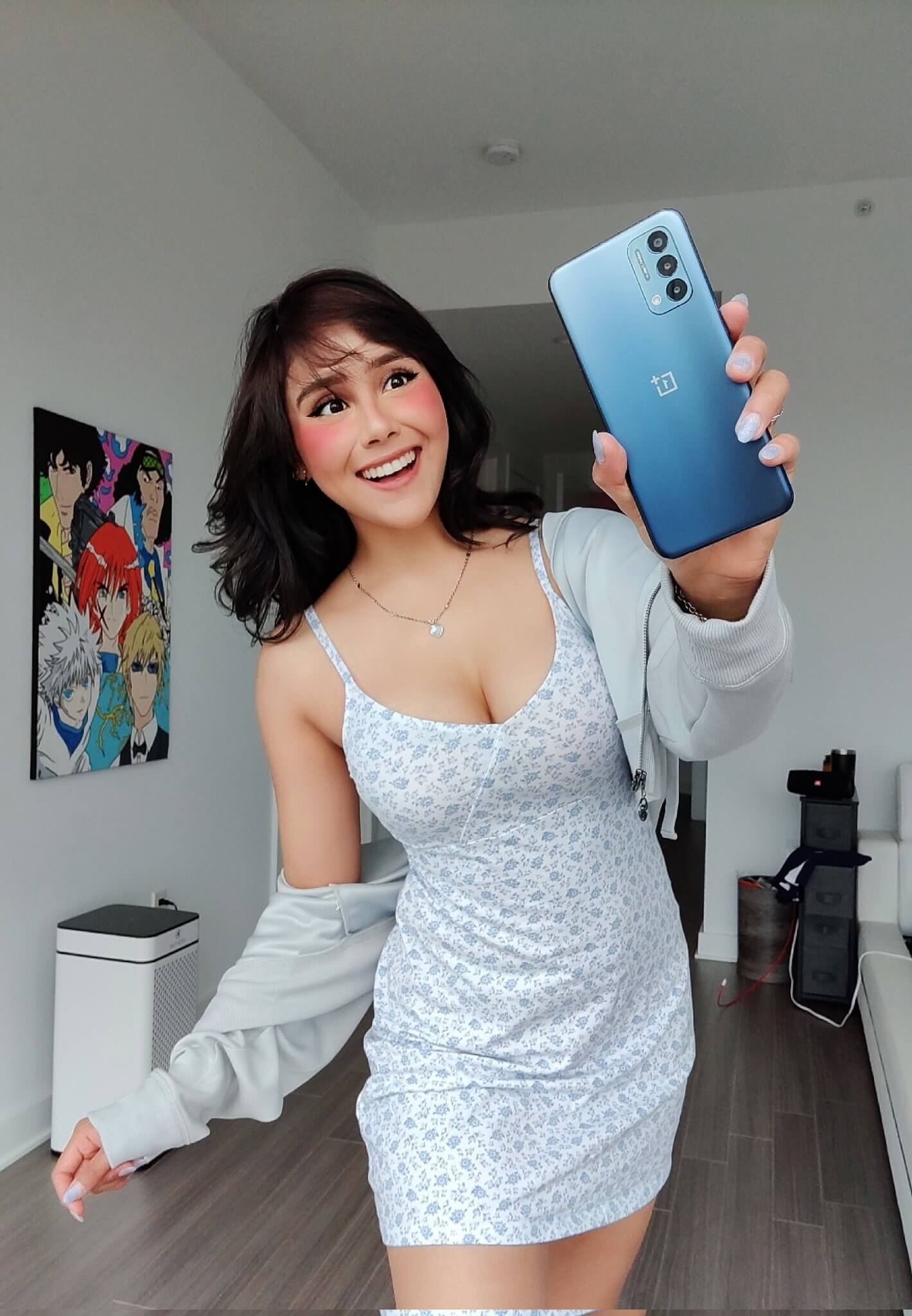 Nicole Sanchez With One Plus Mobile